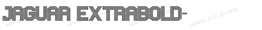 Jaguar Extrabold字体转换